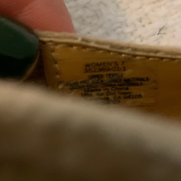 Gold Velour Flats - Picture 6 of 6